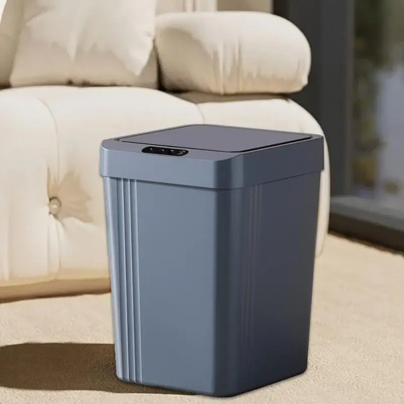 Бесконтактный контейнер для мусора, водонепроницаемый Автоматический Датчик движения, мусорное ведро, кухонные Принадлежности, корзина для мусора в ванной комнате - 1