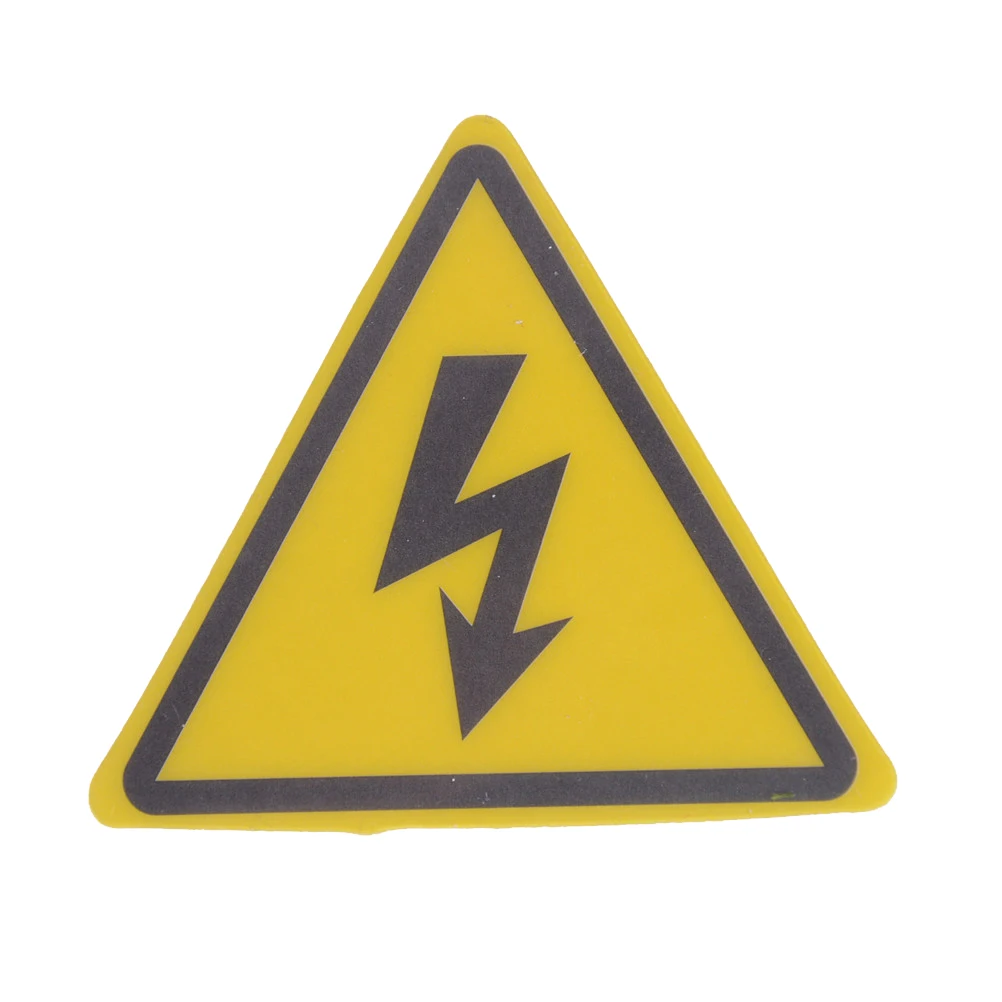 2ШТ Высококачественная Опасность Высоковольтное Электрическое Предупреждение Этикетка Безопасности Знак Термоаппликации Наклейка Новая  - 1