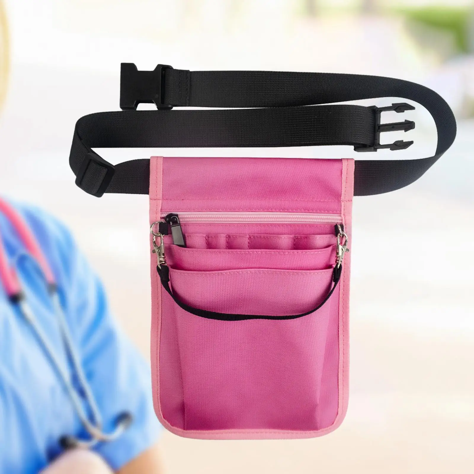 Пояс-органайзер для медсестры, фартук, набедренная сумка, практичный пояс для кормления, нейлоновая сумка для хранения, регулируемый ремень, поясная сумка для женщин - 1