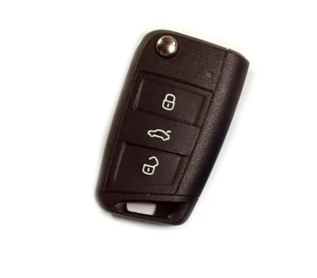 Жесткий пластиковый чехол для дистанционного ключа, черный для Volkswagen Для VW Golf MK7 - 1