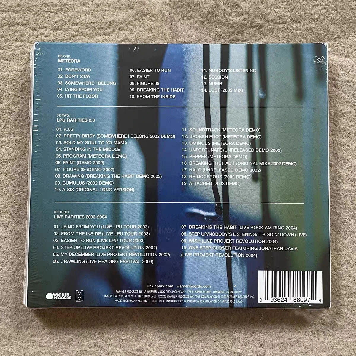Ретро Музыкальный CD Linkin Park Meteora 20th Anniversary Edition Альбом Компакт-Диск Косплей 3шт CD Walkman Car Play Песни Подарки Реквизит - 1