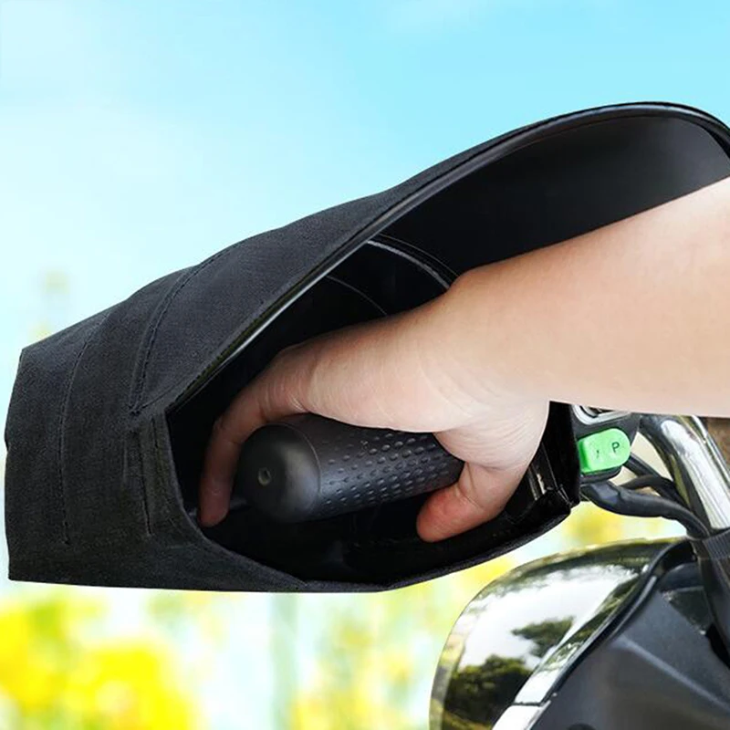 Муфты на руль мотоцикла Летние воздушные 3D Оксфордские Водонепроницаемые солнцезащитные перчатки со светоотражающей полосой Мотоциклетные перчатки - 1