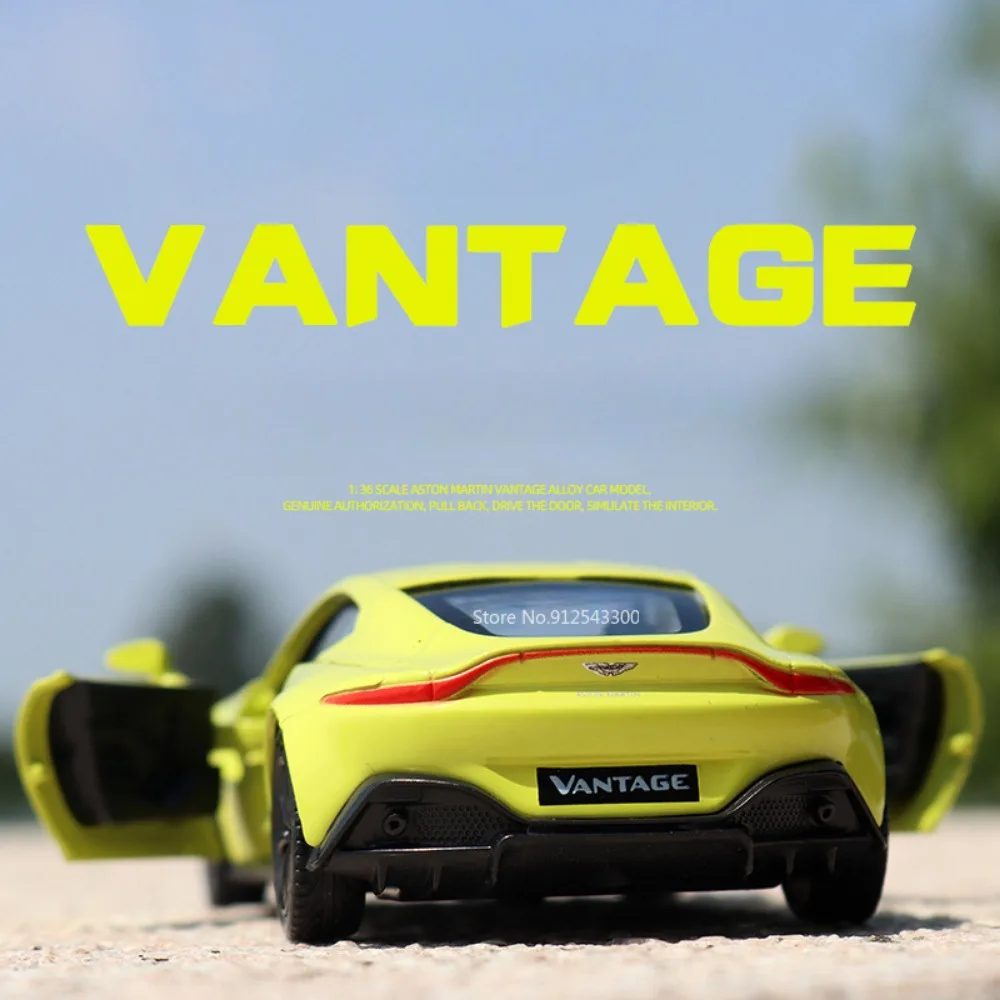 1/36 Масштабная Модель Игрушечного Автомобиля Aston Martin Vantage Из Сплава, Отлитая под давлением, Откидная Статическая Имитационная Масштабная Модель Автомобиля Для Мальчиков, Подарочные Игрушки, Сувенир - 1