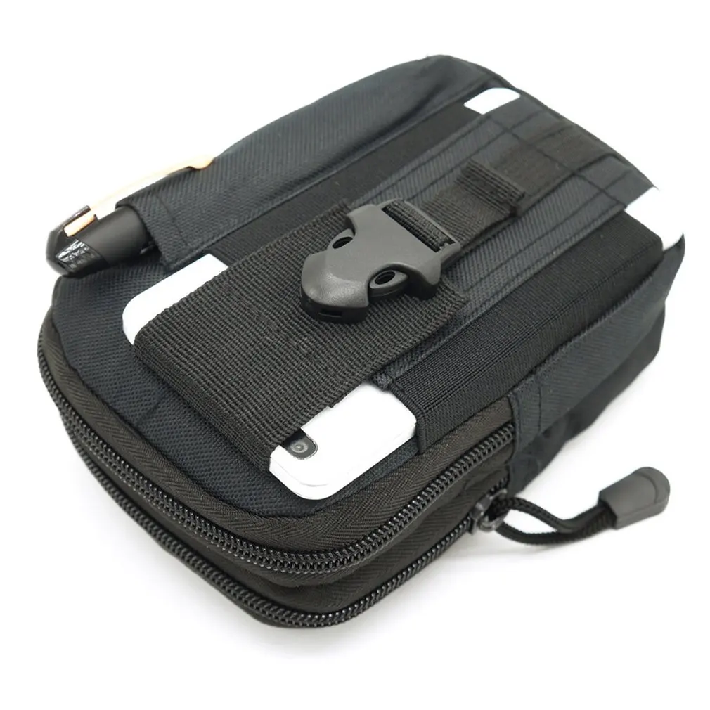 Универсальная уличная тактическая военная сумка на поясном ремне, кошелек на молнии, Многофункциональная сумка для телефона, сумка для мужчин - 1