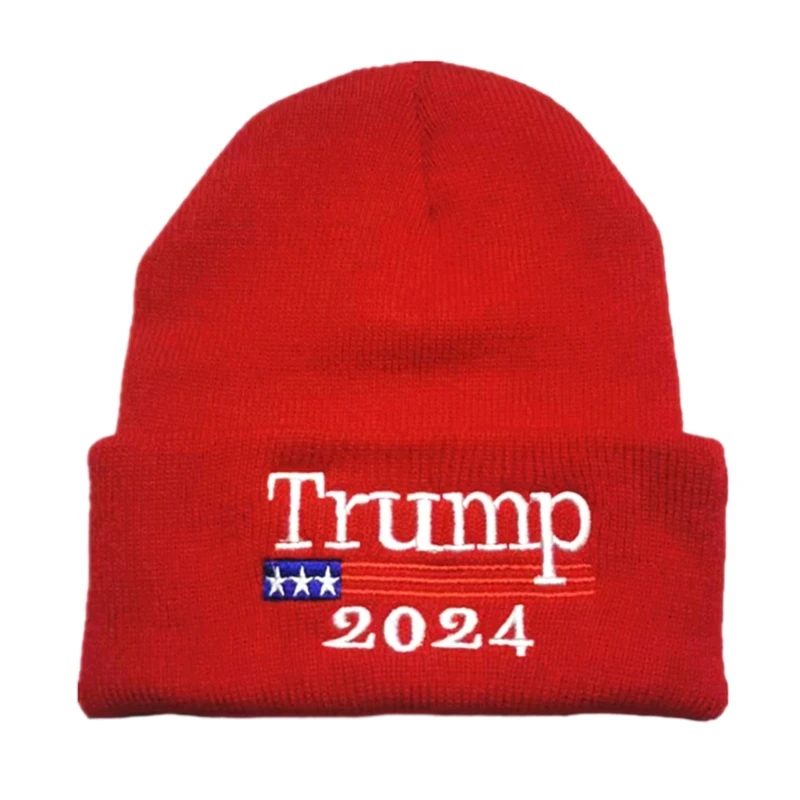 Избирательный товар с вышивкой для подростков, мужская женская унисекс костюмная шляпа, голосующий Дональд, теплая мягкая вышитая шляпа. - 1