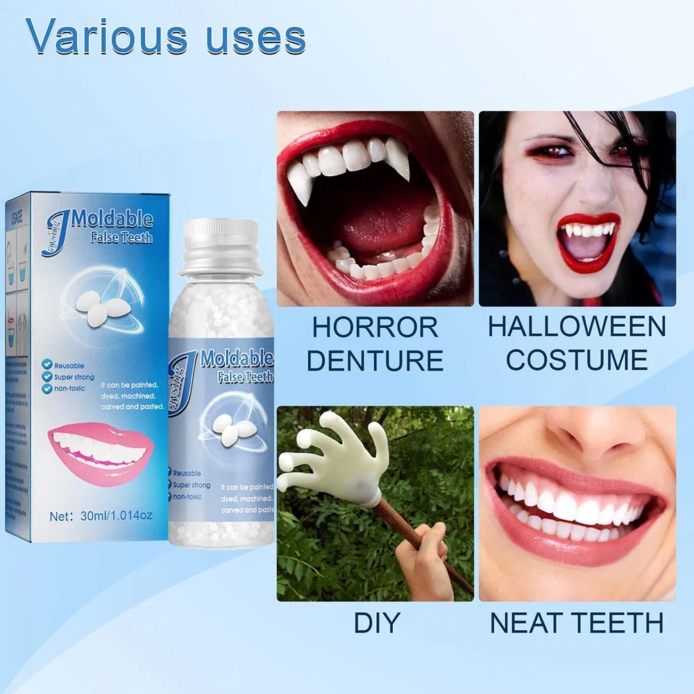 Набор для восстановления зубов Наборы для временной замены зубов для временного восстановления отсутствующих и сломанных зубов Сменные протезы - 1