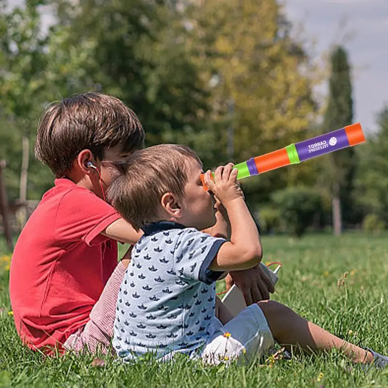 Креативный детский монокулярный телескоп на открытом воздухе, игрушка на открытом воздухе, Забавная игра, Игрушки для детей в возрасте от 3 лет, обучающий подарок - 1