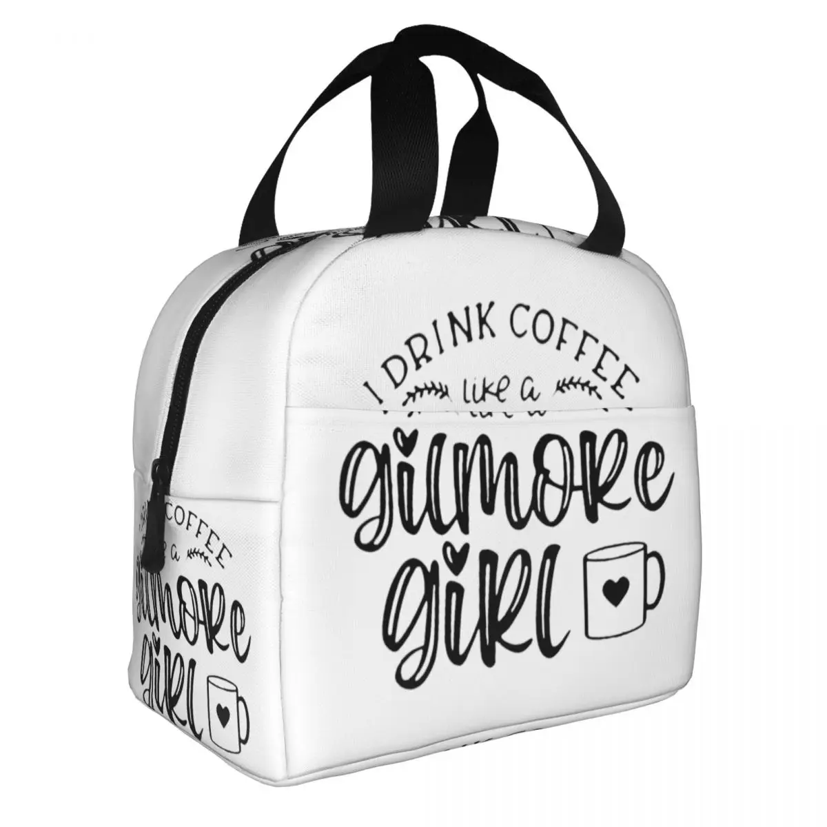 Пейте кофе, как девушка Гилмор, сумка для ланча Многоразового использования, термоохладитель, Изолированный ланч-бокс, сумки для работы, школы, пикника - 1