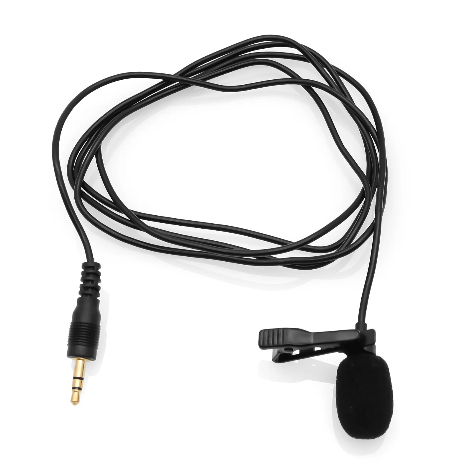 3,5 мм Мини-Петличный Микрофон С Металлическим Зажимом Нагрудный Микрофон для Мобильного Телефона ПК Ноутбук Проводной Микрофон/Microfon для Говорящего Вокального Аудио - 1