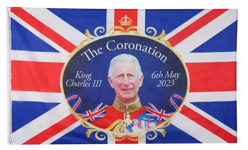 Флаг Содружества Наций 3x5 футов Короля Карла III Новейший 2022-King Charles III King's Flag Полиэфирный Баннер - 1