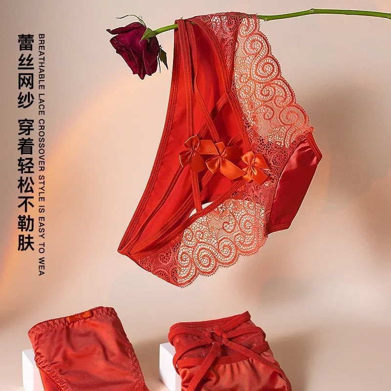 Осенне-зимняя новинка lucky lace sexy red year of the year переводит поясную сумку hip pure в женское нижнее белье lucky - 1