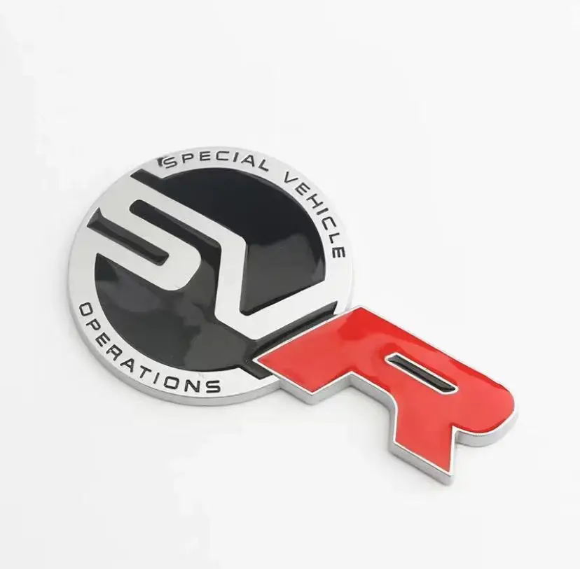 3D металлический логотип SVR Special Vehicle на заднем багажнике, значок, эмблема, наклейки, наклейки для Range Land Rover Sport - 2