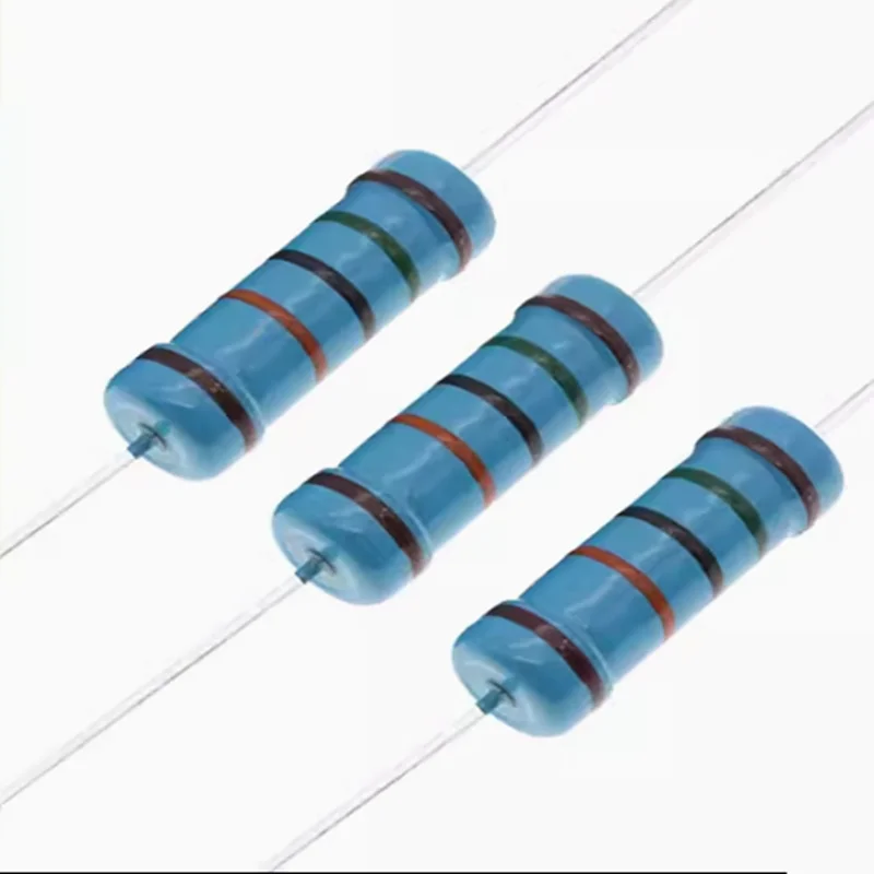 Металлический пленочный резистор мощностью 3 Вт, 1% пятицветный кольцевой прецизионный резистор, 2,4 R, ом 2,7R, 3R, 3,3R, 3,6 R, 3,9R - 2