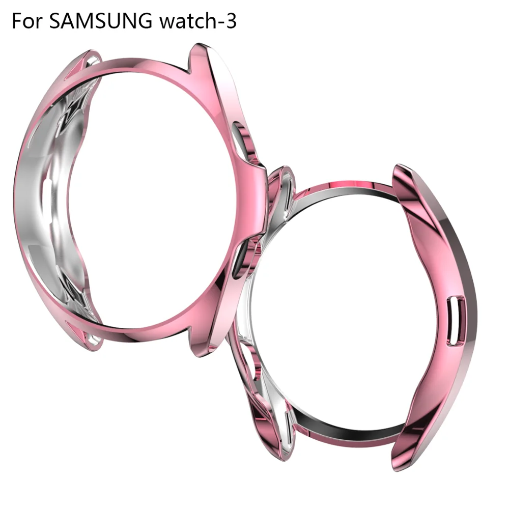 Для Galaxy Watch 3 45 мм 41 мм Тонкий Легкий Чехол из Тпу С покрытием Samsung Galaxy Watch 3 45 мм 41 мм Защитный Бампер В виде Ракушки - 2