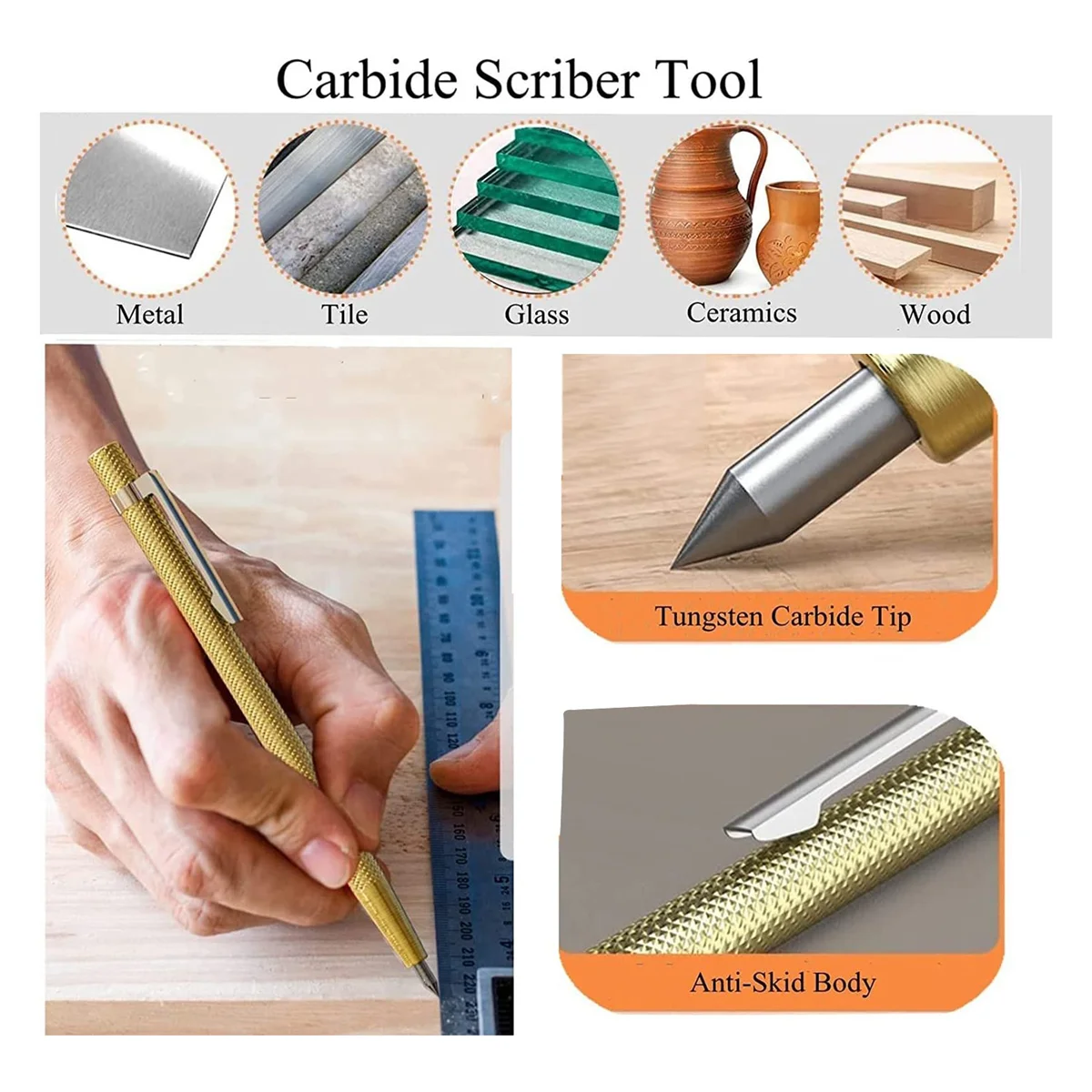 Набор механических плотницких карандашей с заправкой для маркеров, плотницкий твердосплавный инструмент для рисования, Деревообрабатывающие карандаши, маркерные инструменты - 2