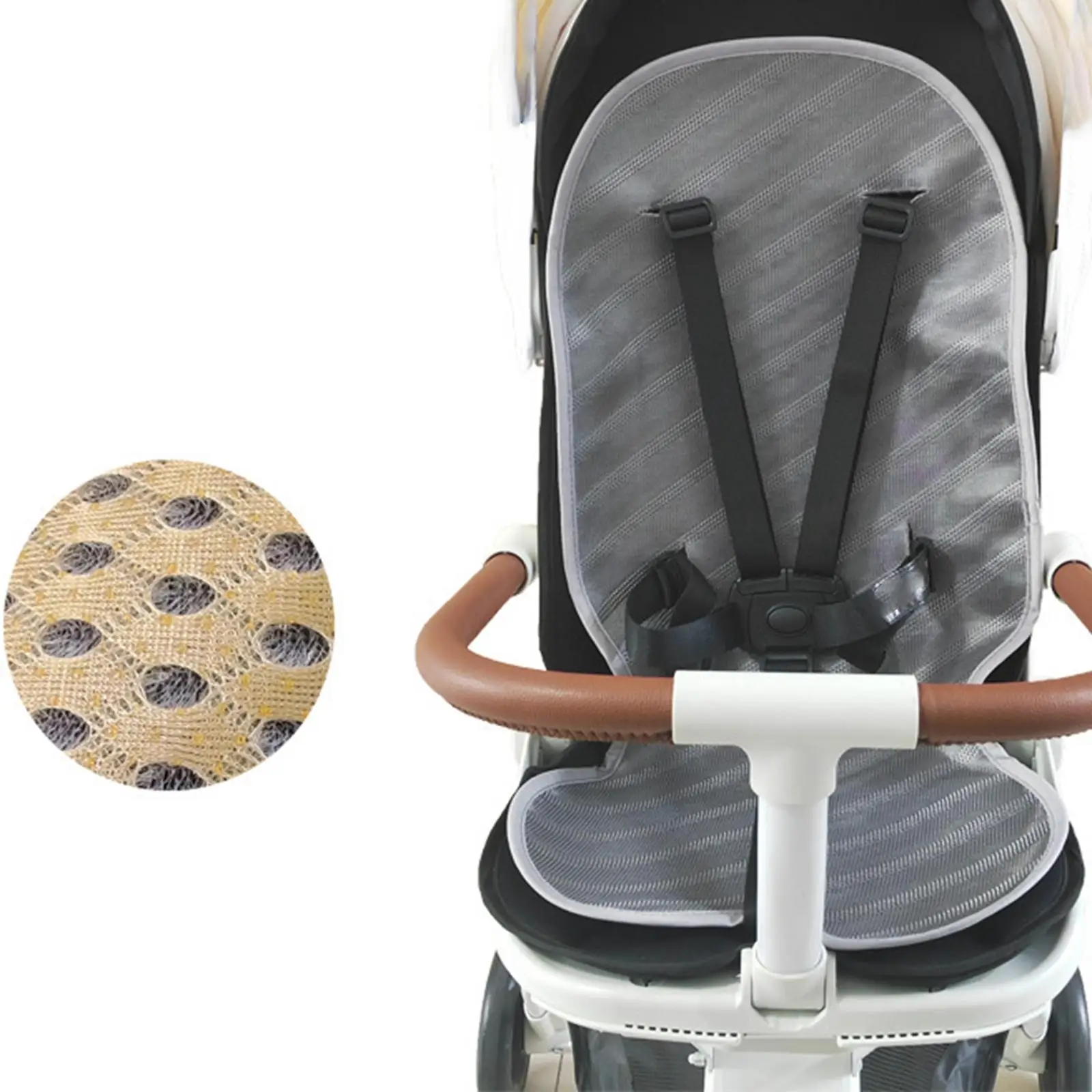 Летняя Охлаждающая накладка для сиденья Многофункциональный охлаждающий коврик для сиденья Коврик для охлаждения сиденья коляски для детского обеденного стула Детское сиденье безопасности - 2