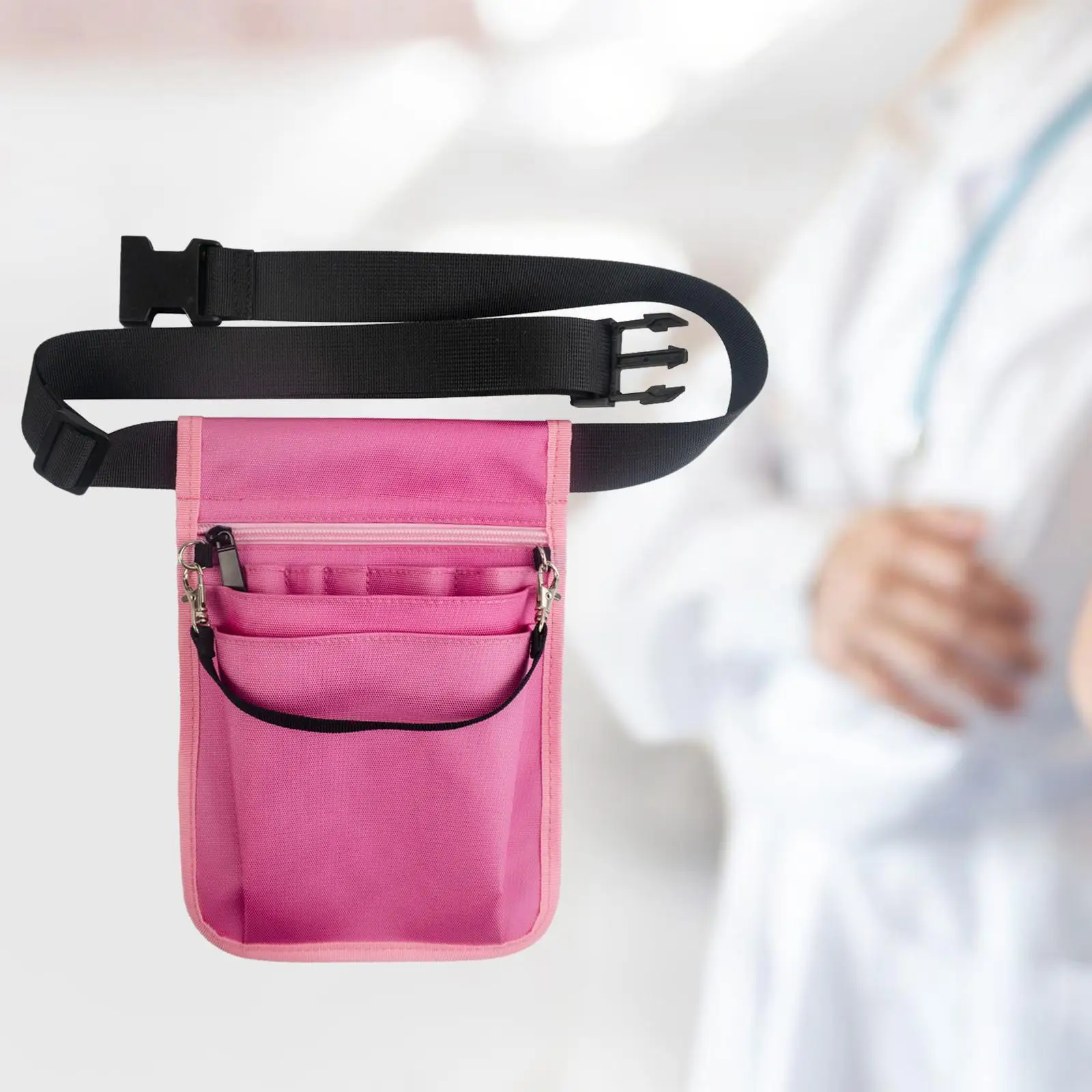 Пояс-органайзер для медсестры, фартук, набедренная сумка, практичный пояс для кормления, нейлоновая сумка для хранения, регулируемый ремень, поясная сумка для женщин - 2