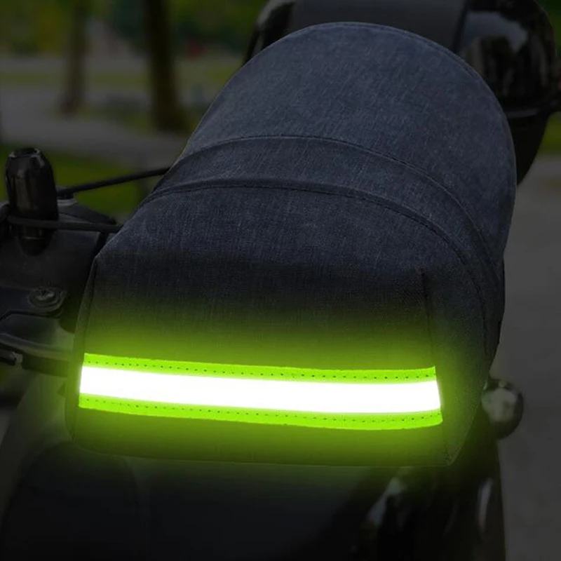 Муфты на руль мотоцикла Летние воздушные 3D Оксфордские Водонепроницаемые солнцезащитные перчатки со светоотражающей полосой Мотоциклетные перчатки - 2