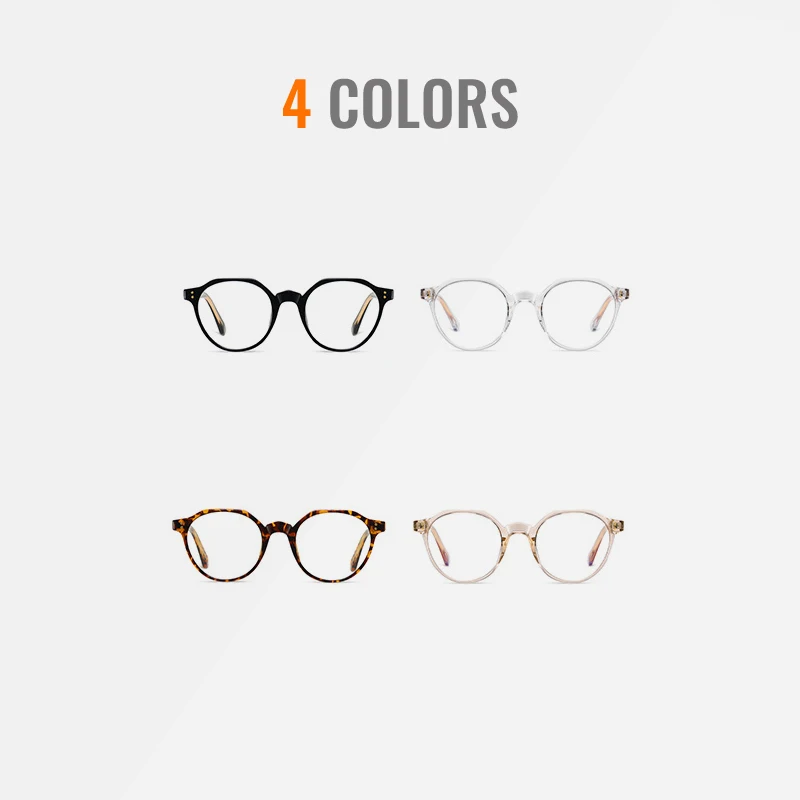 Токеторизм, ретро Круглые очки для женщин, анти-синие мужские очки, модные очки 4802 - 2