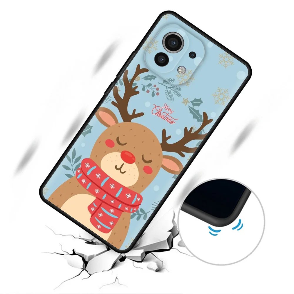 Чехол Happy Christmas для смартфона Xiaomi Mi Poco X3 NFC X4 Pro 11 Lite 11T 10T 9T 12 9 13 Note 10 M3 Мягкий чехол для телефона - 2