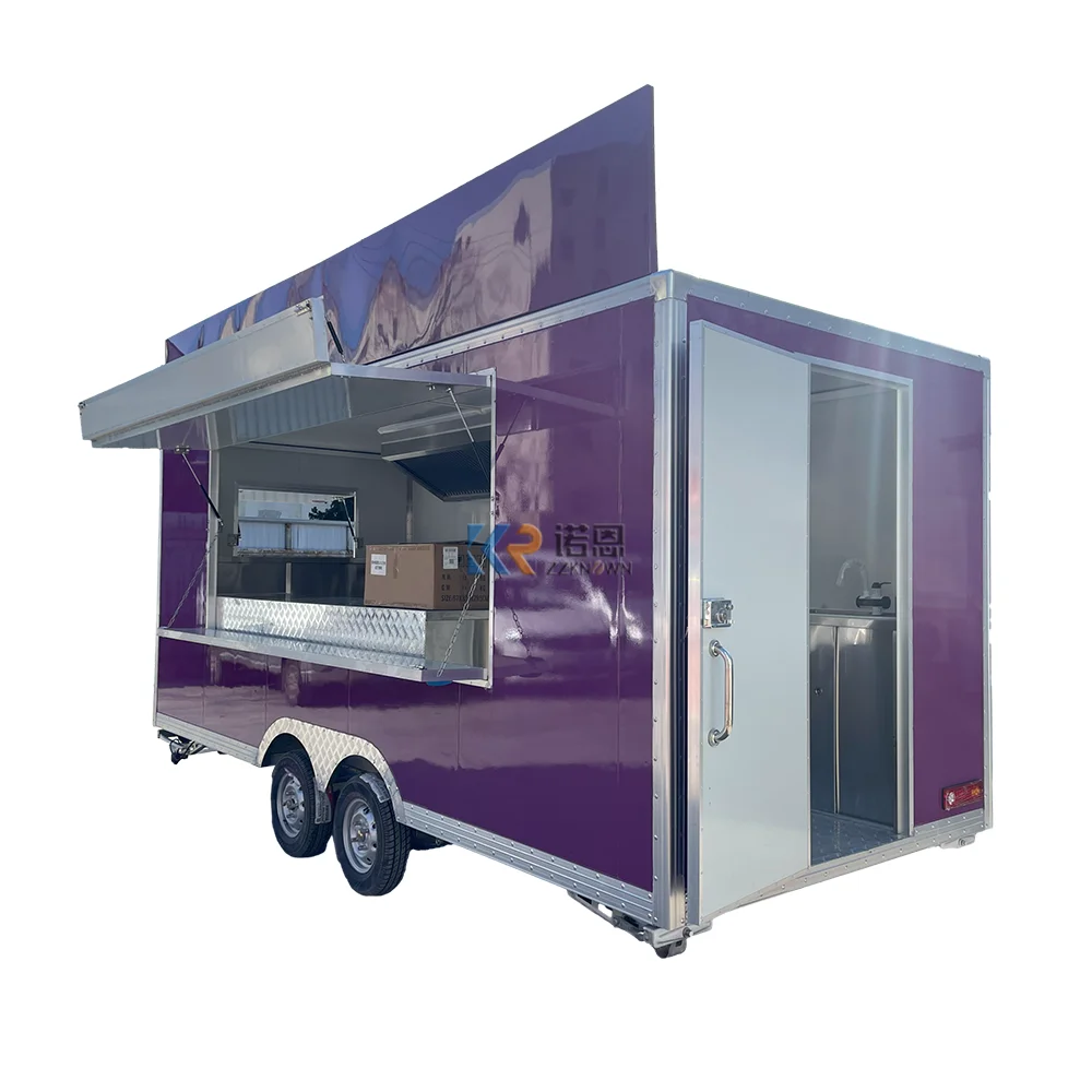 2023 Новый грузовик для закусок для бизнеса, Блинчики, Полностью оборудованный грузовик для быстрого питания с мороженым и кофе - 2