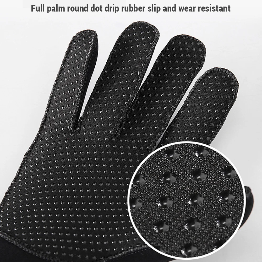 Перчатки для дайвинга толщиной 5 мм, теплые, защищающие от царапин, UPF 50 +, от ультрафиолета, не скользящие и износостойкие для зимних водных развлечений. - 2