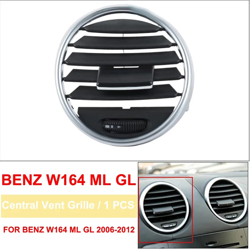 Для Mercedes Benz W164 M ML GL 300 350 450 500 2005-2011 Замена крышки вентиляционной решетки кондиционера переменного тока на передней панели автомобиля - 2