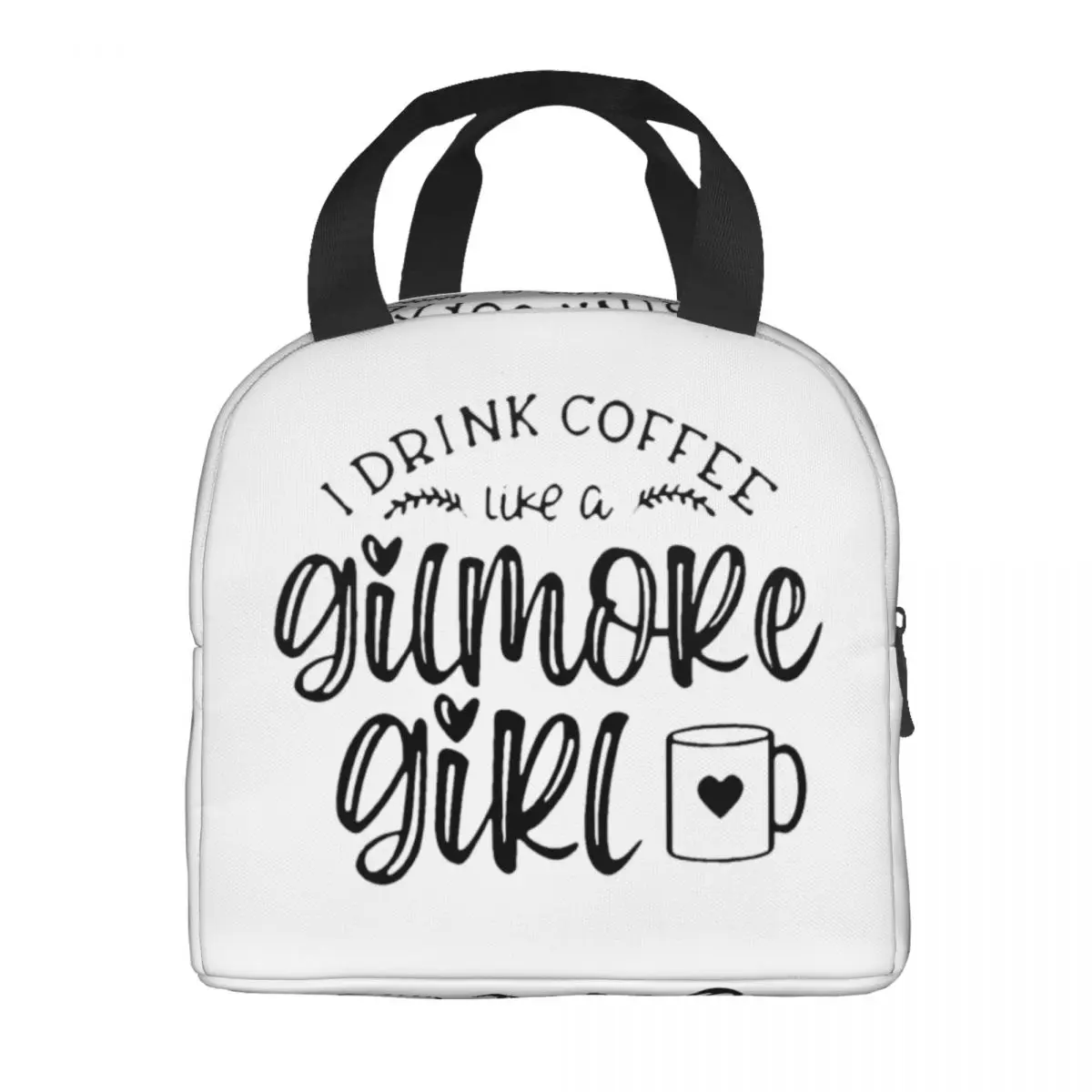 Пейте кофе, как девушка Гилмор, сумка для ланча Многоразового использования, термоохладитель, Изолированный ланч-бокс, сумки для работы, школы, пикника - 2