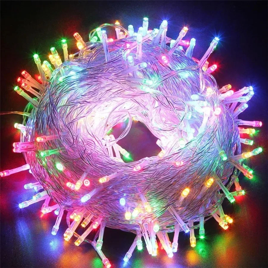 AC220V Fairy LED String Light Наружная водонепроницаемая праздничная гирлянда для рождественской свадьбы 50 м/400 100 М/600 светодиодов - 2