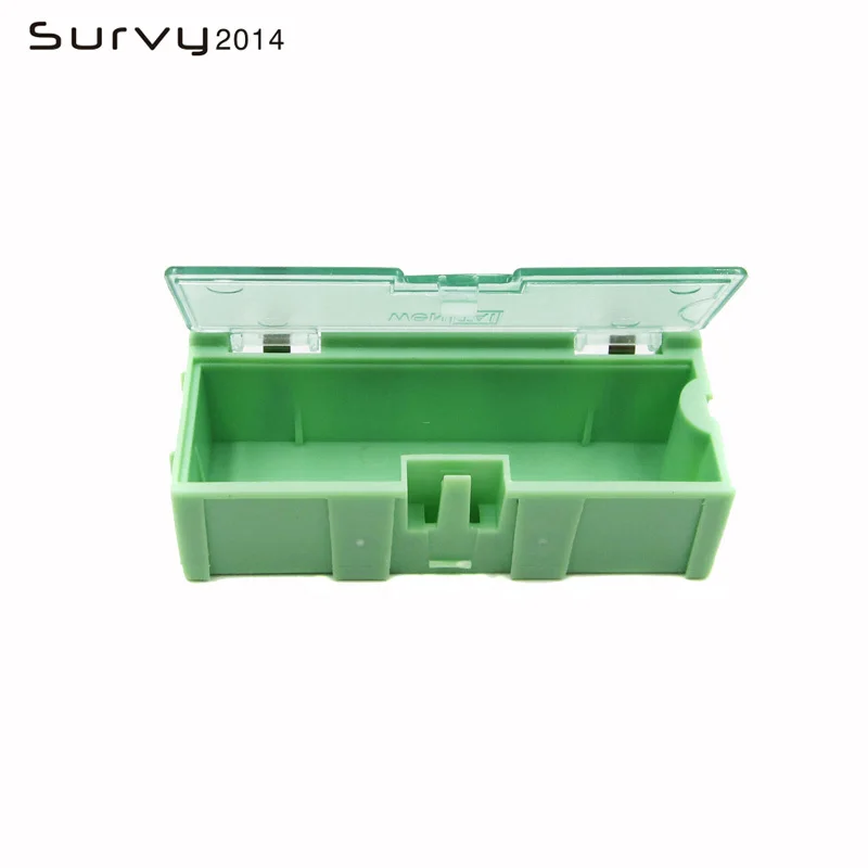 5шт Зеленый мини SMD чип Резистор Конденсатор Компонентная коробка - 2