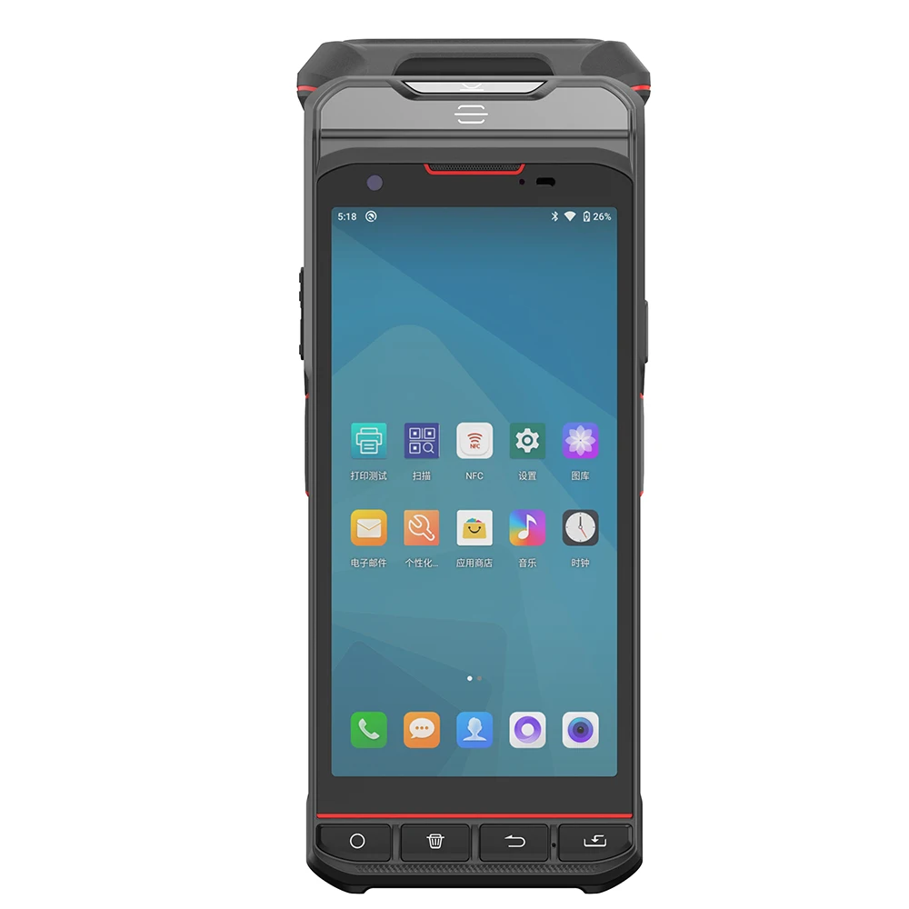 5,5-дюймовый Android PDA UHF RFID-Считыватель 1D/2D Сканер штрих-кодов MT6762 Восьмиядерный процессор 4G Lte 4GB 64GB Мобильный Портативный Терминал Передачи данных - 2