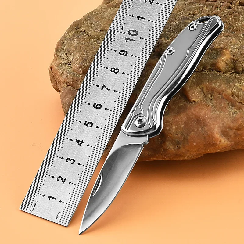 Креативный брелок EDC-нож, титановый нож, походный складной нож для самообороны из цельнометаллической стали высокой твердости - 2