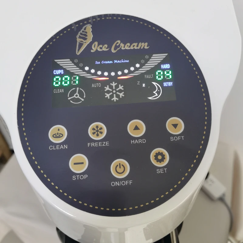 Настольный автомат для производства мороженого с одной головкой, небольшой автомат для производства замороженного йогурта из нержавеющей стали - 2