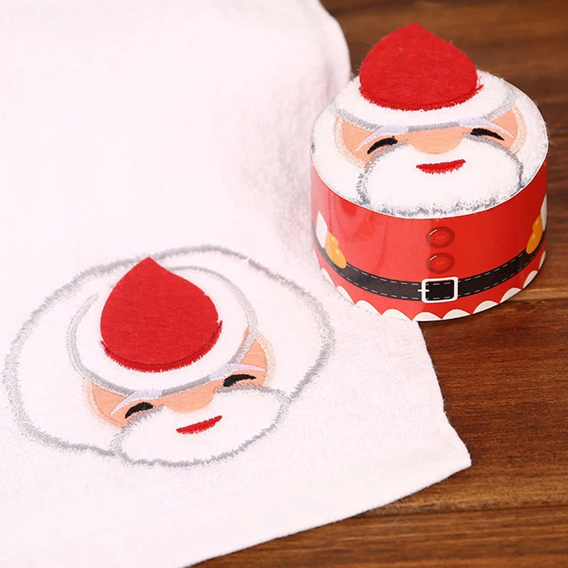 Рождественское Креативное Полотенце Для Торта, Подарочная Мочалка, Кухонное Полотенце, Рождественские Милые Подарки Для Полотенец Navidad Envio Gratis Weihnachten - 2