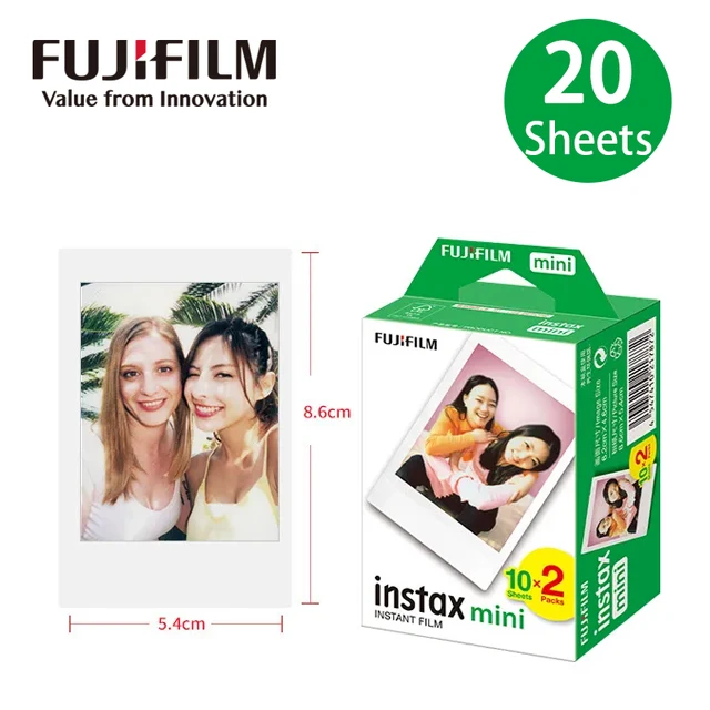 Пленочная бумага Instax Mini 10/20/40/50/60/80/100 Листов Пленочной Бумаги Fujifilm Instax Mini 11 Для фотоаппаратов Мгновенной печати Mini12 /9/8 Фотобумага - 2