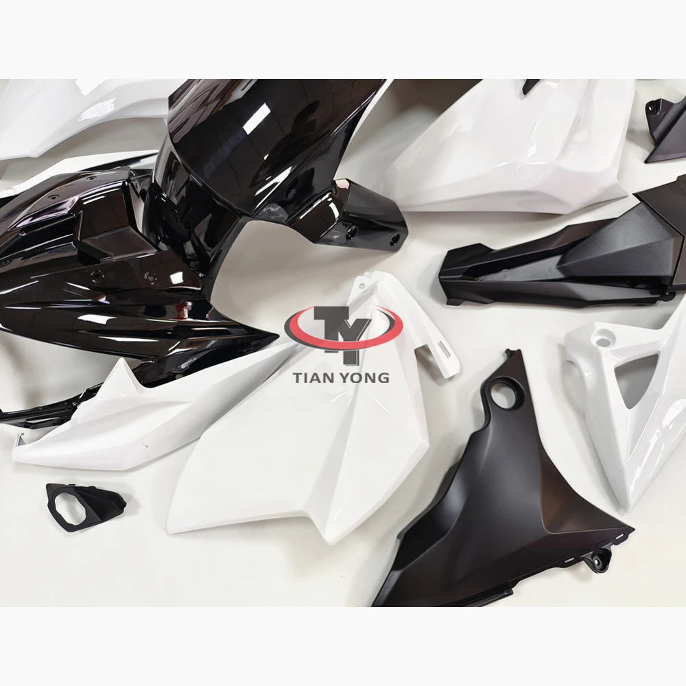 Кузов, Капот, Черно-белые однотонные цвета, Мотоцикл Для Kawasaki Z800 2013-2014-2015-2016, Полный Комплект обтекателя, Впрыск - 3
