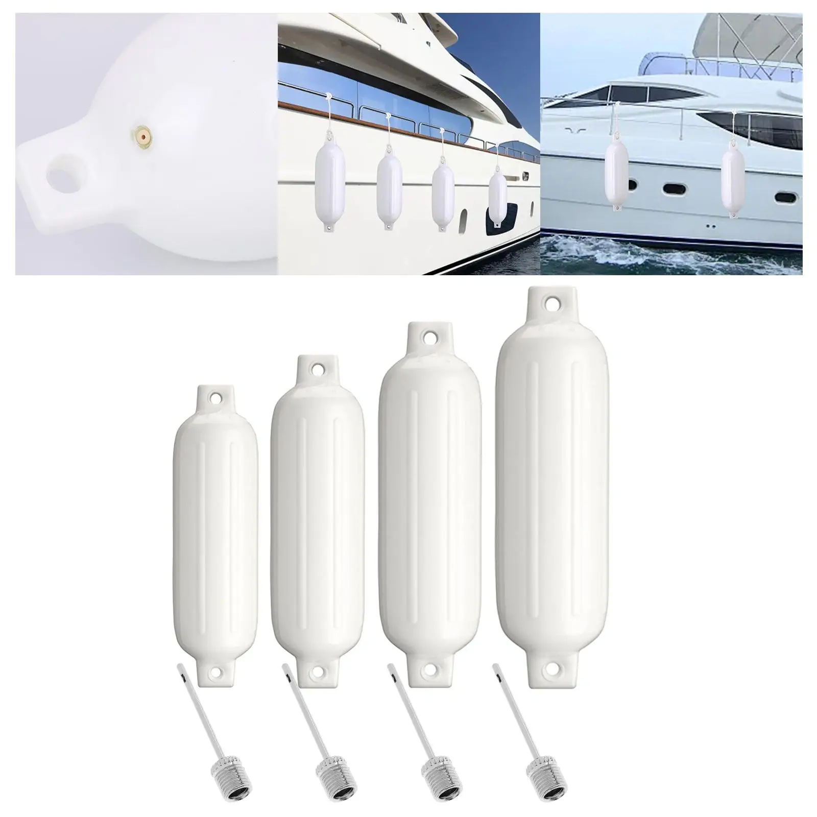 Протектор надувной лодки Бамперы для лодки для стыковки Надувной бампер морской лодки для парусников Понтон для спортивных лодок - 3