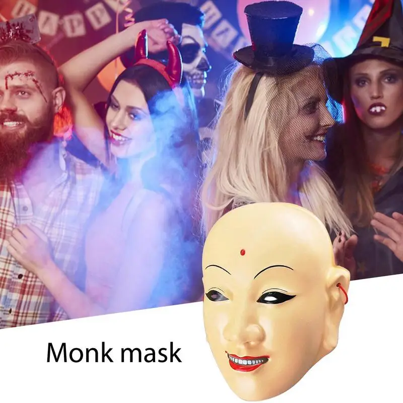 Маска для лица Monk, маска для лица Tang Monk для косплея, Многоразовый костюм Монаха для ролевых игр на Хэллоуин, маска для лица, подарок для взрослых и детей - 3