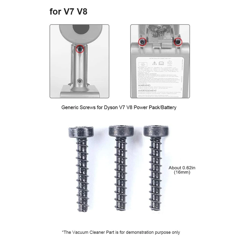 Универсальные Винты для Пылесоса Dyson V6 V7 V8 V10 V11 Блок Питания/Аккумулятор SV09 SV10 SV11 SV12 SV14 A - 3