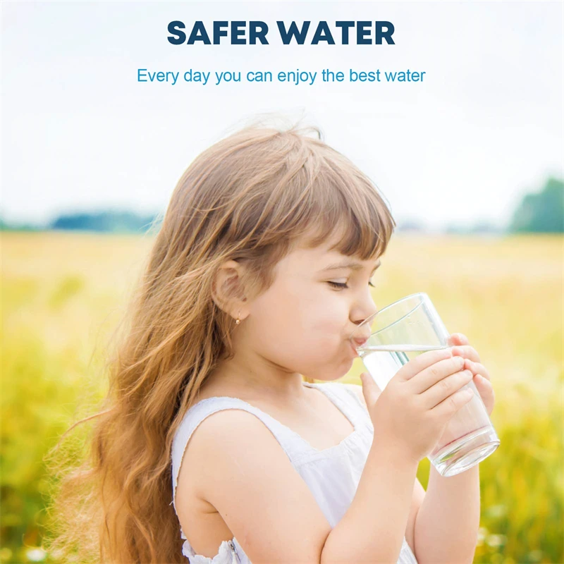 Фильтр для воды RV / Marine с гибким шланговым протектором, значительно уменьшает неприятный вкус, запахи, хлор и осадок в питьевой воде - 3