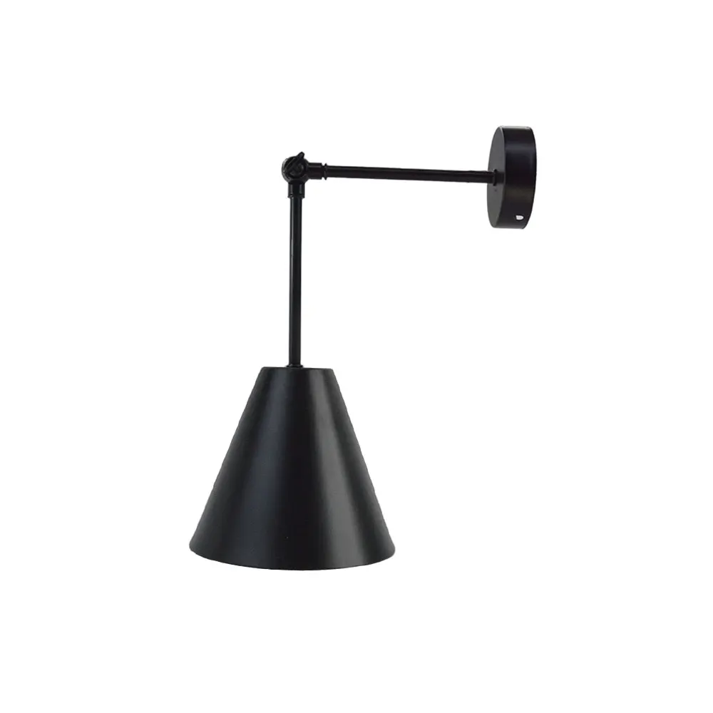 Абажур из черного металла 120 мм для настольной и настенной лампы, Аксессуары для освещения в скандинавском стиле, Современные Прикроватные светодиодные светильники - 3
