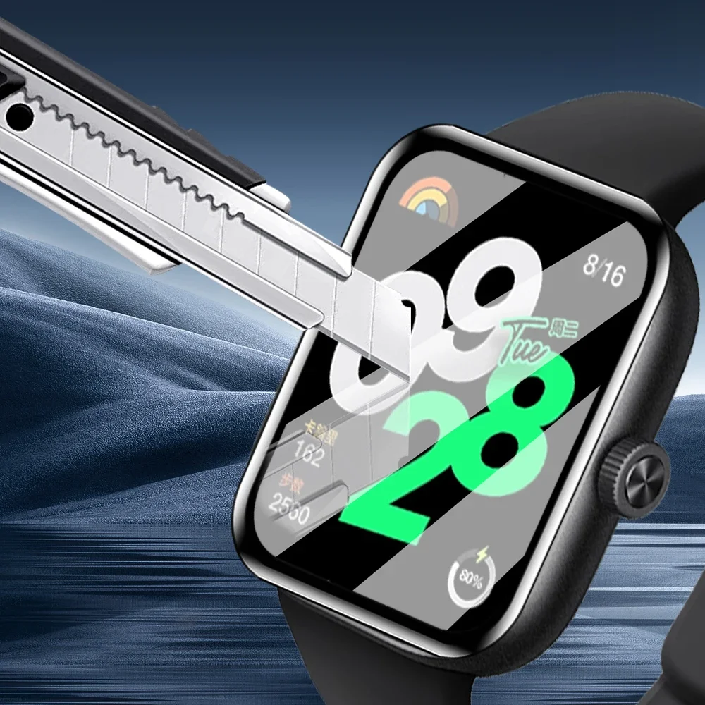 Для Xiaomi Redmi Watch 4 Защитная пленка для экрана умных часов с защитой от царапин, изогнутые защитные пленки для аксессуаров Mi Redmi Watch 4 - 3