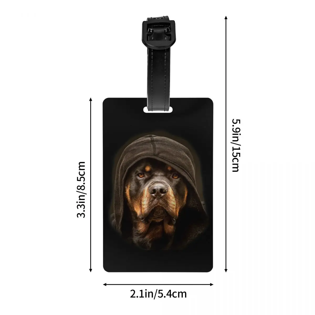 Багажная бирка ротвейлера Family Guard Дорожная сумка для собаки Ротти Ротти, чехол для чемодана, идентификационная этикетка - 3