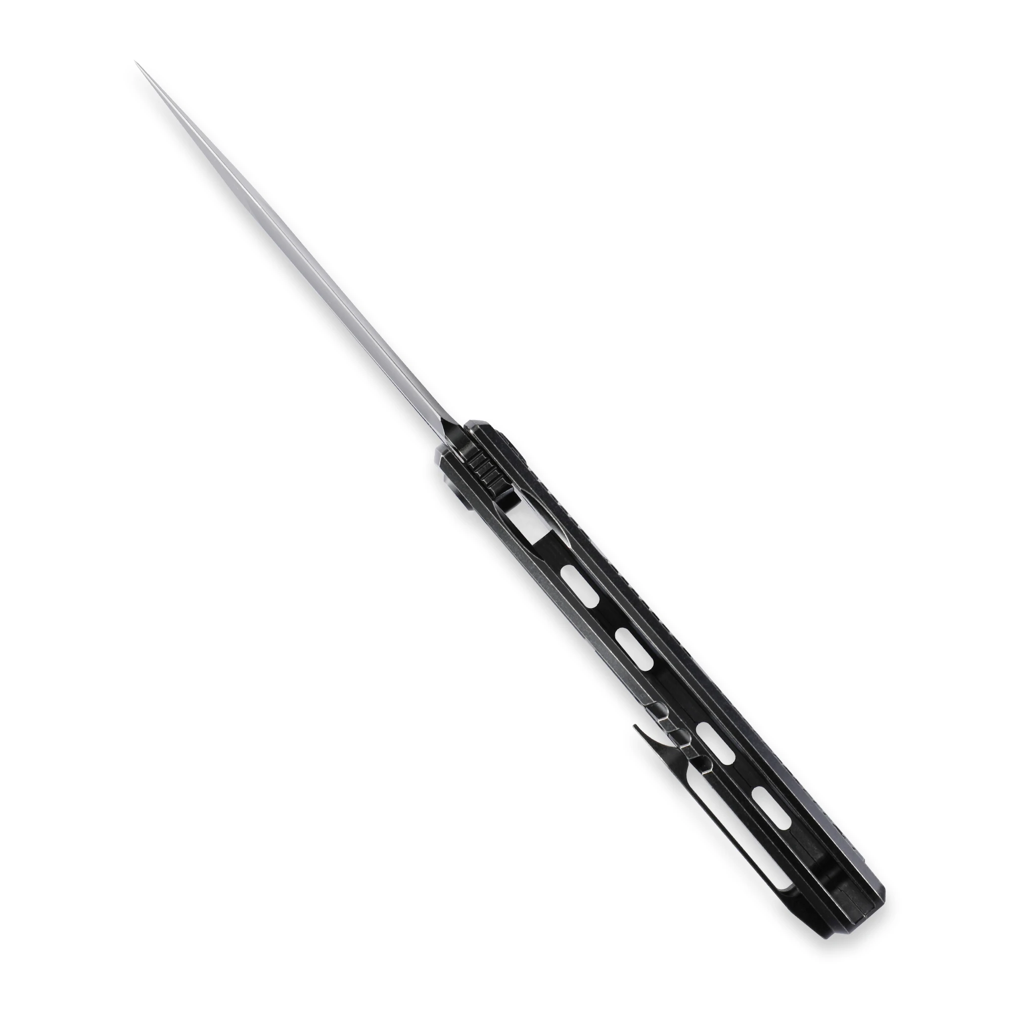 Складной нож Cavol Knife Ripback С отверстием для большого пальца, 3,85-дюймовое Лезвие M390 с Камнеломкой, 4,84-дюймовая рукоятка с замком на раме из Титановой чешуи, pikal - 3