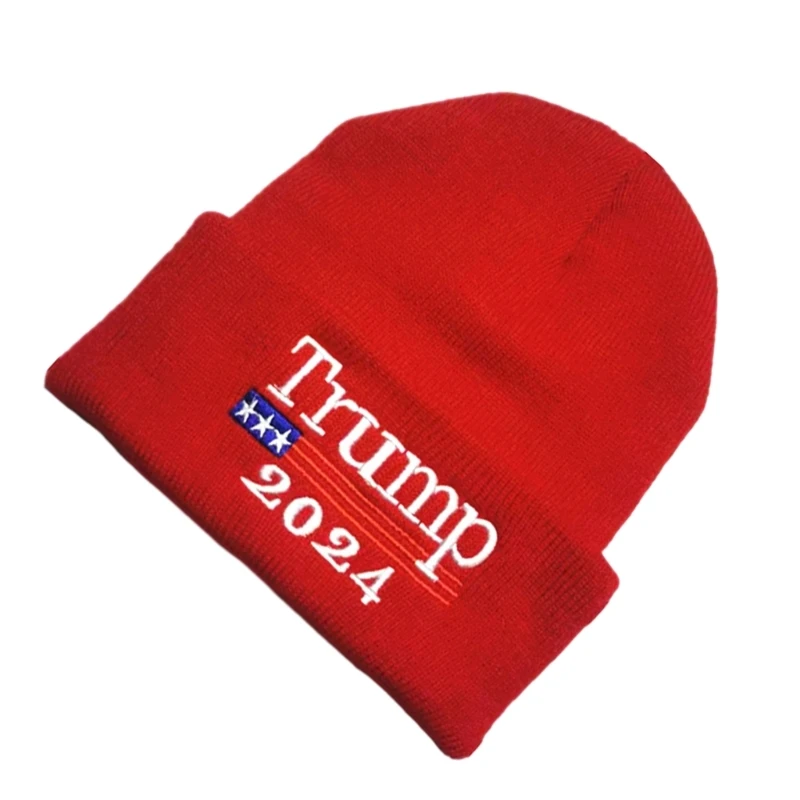Избирательный товар с вышивкой для подростков, мужская женская унисекс костюмная шляпа, голосующий Дональд, теплая мягкая вышитая шляпа. - 3