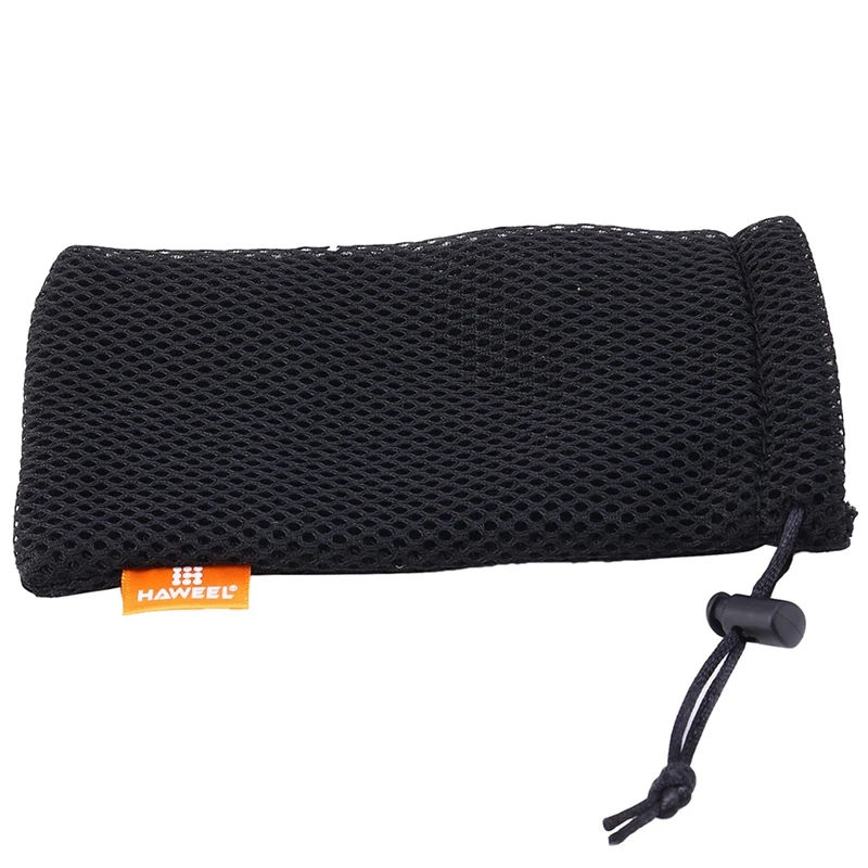 Сумка HAWEEL из 15 упаковок с нейлоновой сеткой на шнурке для хранения - универсальная сумка для активного отдыха 3,5 х 7,3 дюйма (черная) - 3