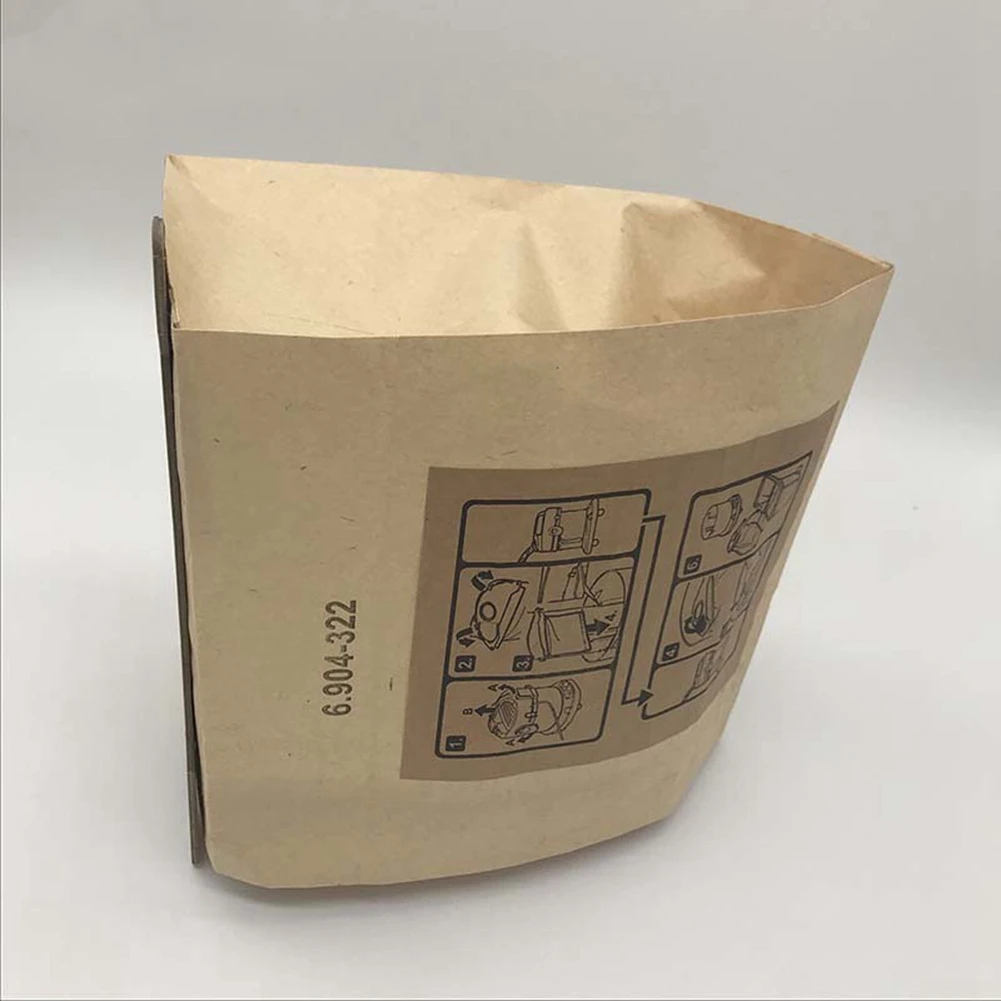 10 упаковок мешков для пылесоса, совместимых с Karcher WD2, MV2, заменяющих Karcher 6.904-322.0 - 3