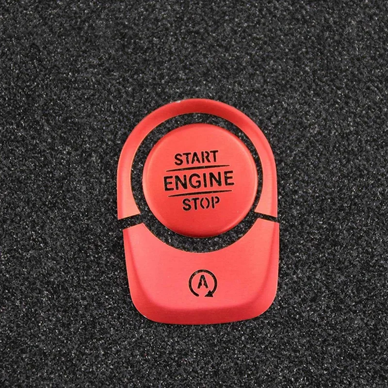 Кнопки автоматического запуска и остановки двигателя, наклейки на крышки для Mercedes Benz A Class W177 GLE W167 GLB - 3