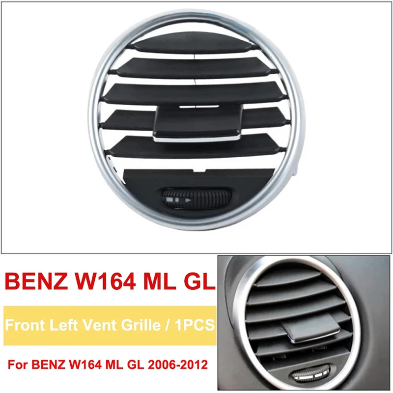 Для Mercedes Benz W164 M ML GL 300 350 450 500 2005-2011 Замена крышки вентиляционной решетки кондиционера переменного тока на передней панели автомобиля - 3