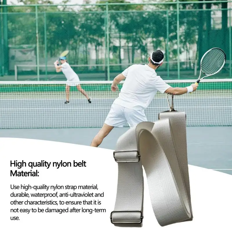 Ремешок для теннисного центра Сетка для теннисного корта Регулируемая По высоте Профессиональная Замена сетки для теннисного корта Улучшенная Устойчивость к атмосферным воздействиям - 3